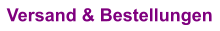Versand & Bestellungen