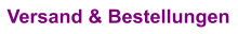 Versand & Bestellungen