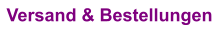 Versand & Bestellungen