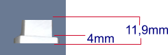 4mm 11,9mm