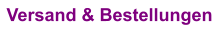 Versand & Bestellungen