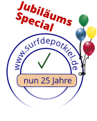 www.surfdepotkiel.de            nun 25 Jahre Jubiläums Special