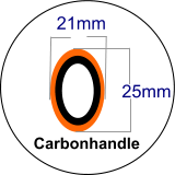 21mm 25mm Carbonhandle