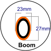 23mm 27mm Boom
