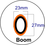 23mm 27mm Boom