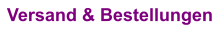 Versand & Bestellungen