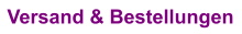 Versand & Bestellungen